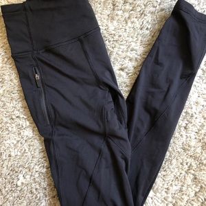 LULULEMON full length black running leggings